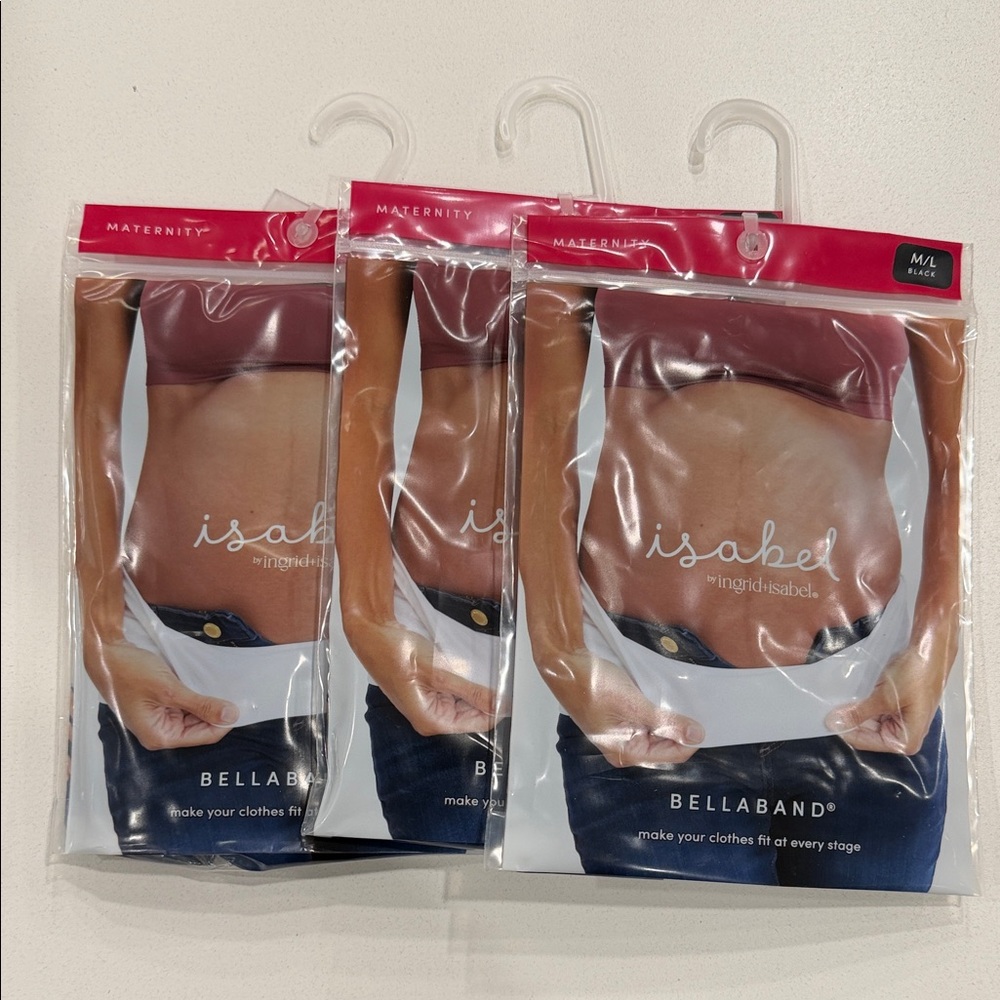Bellaband bundle of 3 Isabel Maternity by Ingrid & Isabel Bellaband - black